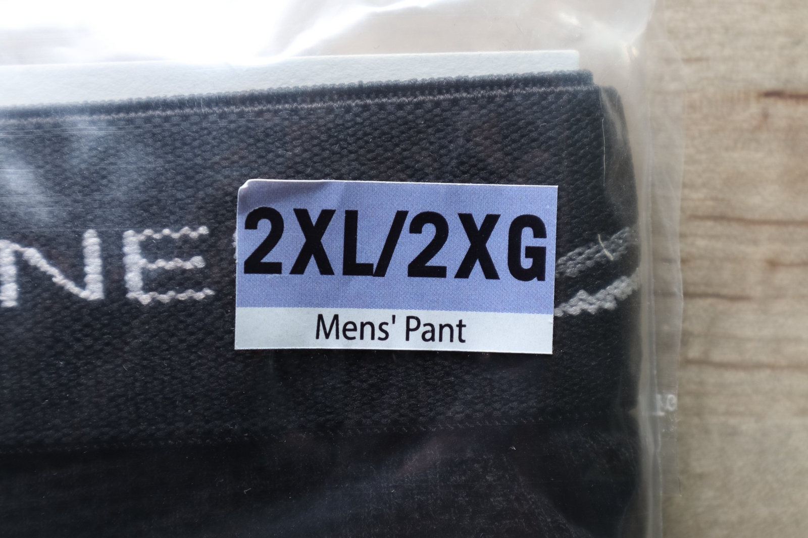 Hanes Men's Waffle Knit Thermal Pant Black Size 2XL 60 Cotton 40