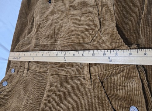 Judy Blue Size XL Brown (Camel) Corduroy High Waist Overalls Cotton Blend - Picture 16 of 18