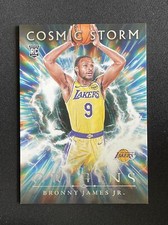 Bronny James Jr. 2024-25 Panini Origins Cosmic Storm RC #17