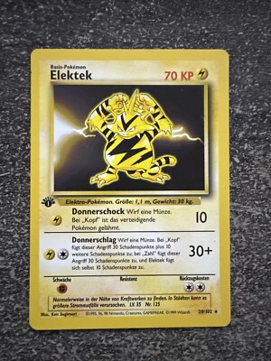 ELEKTEK RARE - POKÉMON 20/102 BASE SET 1ST GERMAN NM