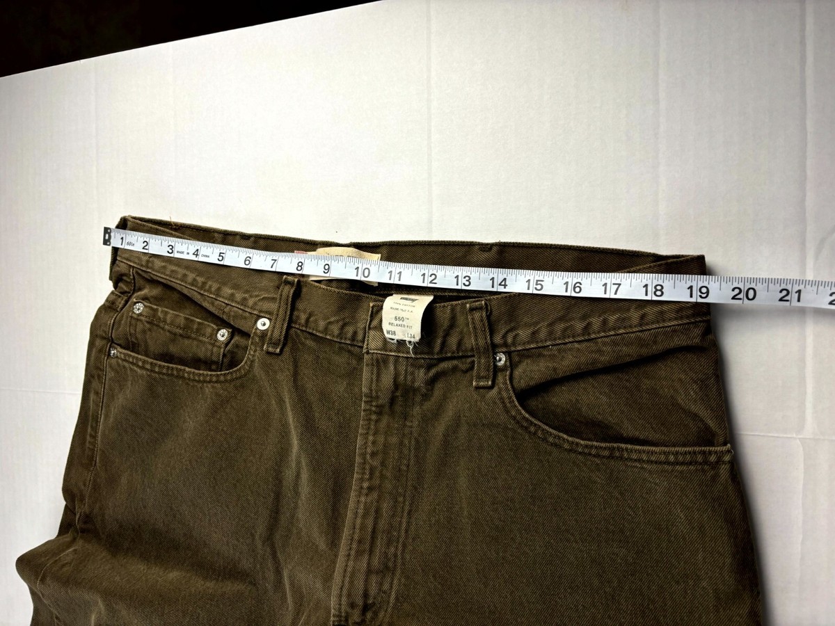 Levis 550 Relaxed Fit Jeans Brown Mens Size W38 L34 Denim Levis 550 Relaxed Fit Jeans Brown Mens Size W38 L34 Denim