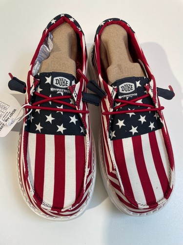 Hey Dude Damen W6 Wendy Americana Slipper Canvas Sneaker Schuhe 41096-9CW - Bild 2 von 5