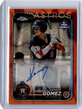 2024 Pro Debut Orange Lava Refractor Kenni Gomez Auto 23/25 (B42) Astros