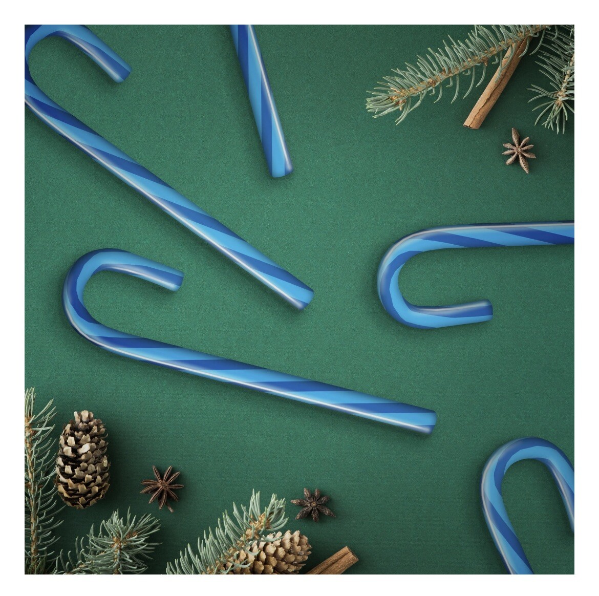 BRACH’S Blueberry Candy Canes 5.3 Oz. • Box of 12 Exp Mar 2024