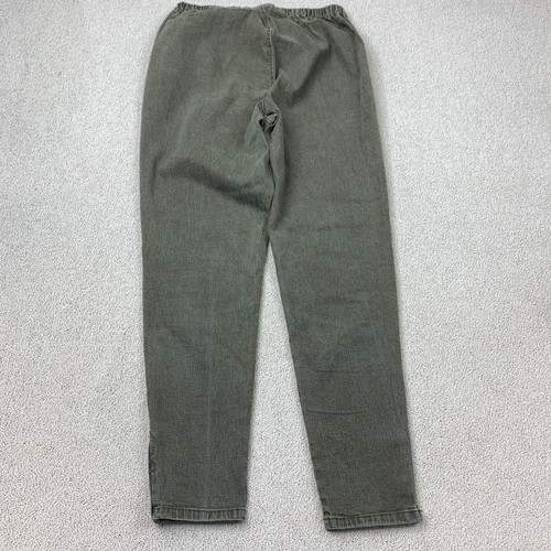 DG2 By Diane Gilman Pull-On Skinny Jeans Women's Size L Black Mid Rise Ankle Zip - Picture 6 of 9