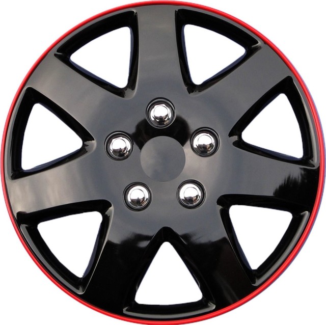 15" Inch Ice Black Hubcaps Rims Wheel Covers Set Of 4 New Toyota Paseo