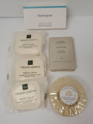 Gilchrist Soames Temple Spa Neutrogena  Aveda Travel Size Bar Soap 6pc Lot