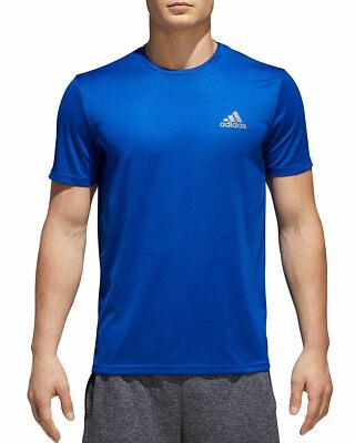 Adidas Men's Essential Tech Tee - Royal MEDIUM NEW W TAG | eBay