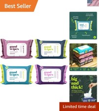 Extra-Large Biodegradable Wipes with Moisture-Lock Lid - Eco-Friendly Choice