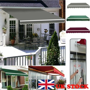 DIY Retractable Manual Awning Canopy Outdoor Patio Garden ...