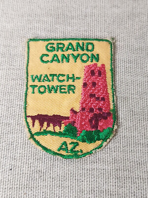 Vintage Grand Canyon ''Watch-Tower'' bestickter Stoffaufnäher **