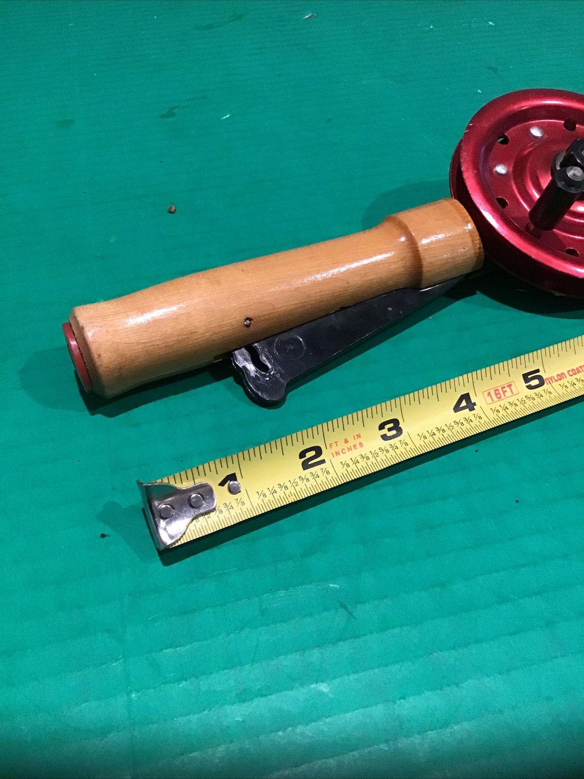 VTG Normark ELO Thrumming Jigging Rod Ice Fishing made finland Wood Handle eBay