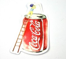 Coca-Cola Coke USA Aufkleber Sticker Decal - Motiv: Dose mit Leiter