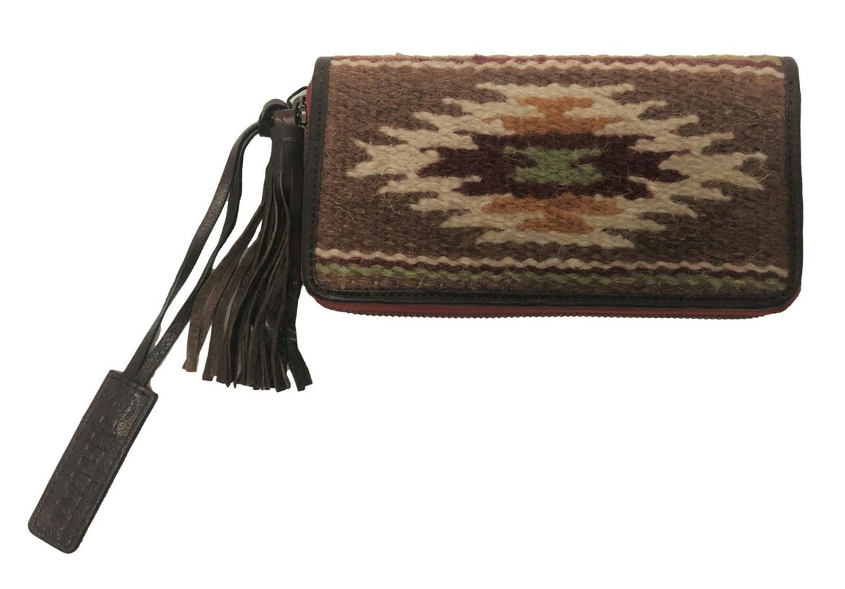 Ariat Sheridan Brown Woven Rug Wallet A770008802 for sale online