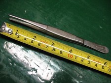 VINTAGE PLATED  STEEL  ARROW TWEEZERS 6'' EXCELLENT
