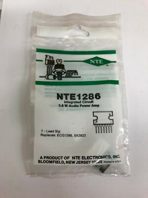 NOS NEW NTE Electronics NTE1286 Integrated Circuit Audio Power ...
