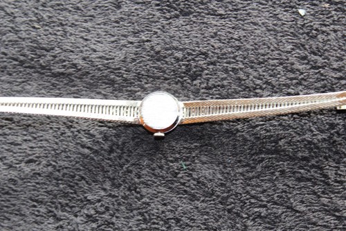 60er 70er Jahre, Damenuhr Luxus * Saphire * Silber 835 * DAU, Armbanduhr Retro - Bild 3 von 3