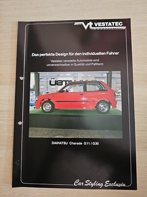 DAIHATSU Charade G11 G30 VESTATEC Car Styling Exclusiv 1980 Tuning D&W Prospekt