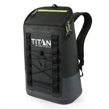 Titan by Artic Zone 24 Can Welded Backpack Cooler with Waterproof Exterior, Blac