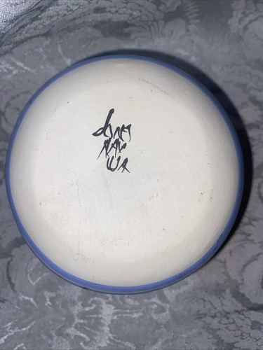 Native American Pottery Handmade Signed Vase 3” X 3 1/2” Beautiful! - Picture 7 of 7