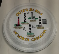 Vintage Outer Banks 9" Whirley Industries White Frisbee Illinois-Made in USA