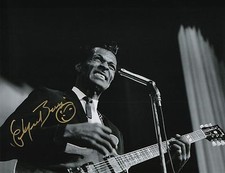 Chuck Berry signed autographed 11x14 w/PROOF of Years at 