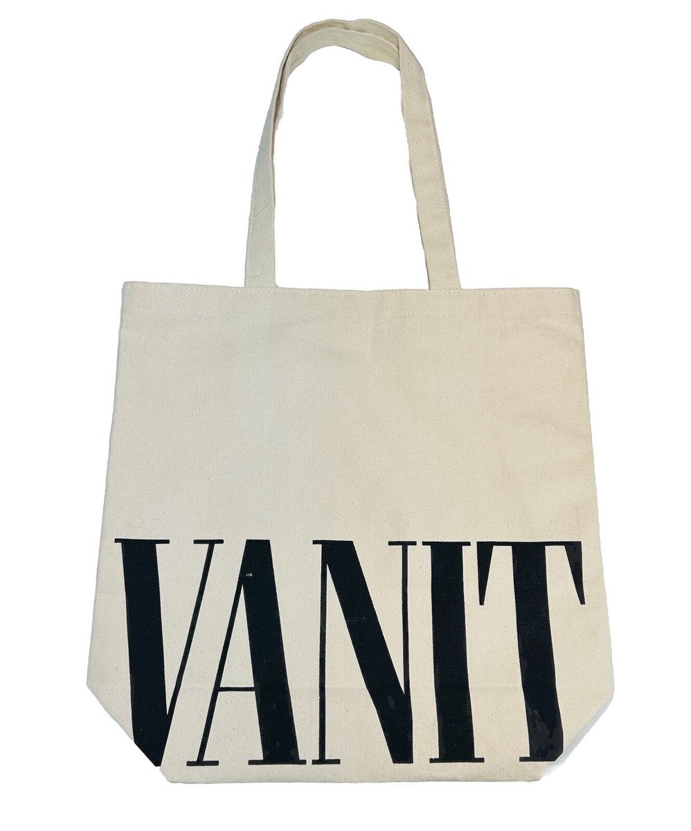 Vanity Fair Tote Book Bag Natural Canvas Double Handle New York 