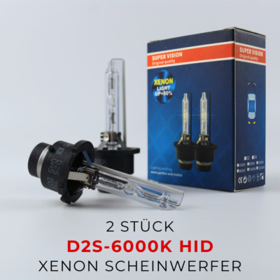 2x D2S 6000K Xenon Brenner - Original SuperVision HID Lampe - Scheinwerfer Licht