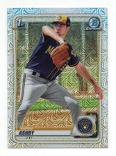 2020 Bowman Chrome Mega Box Prospects Mojo Refractor #BCP57 AARON ASHBY