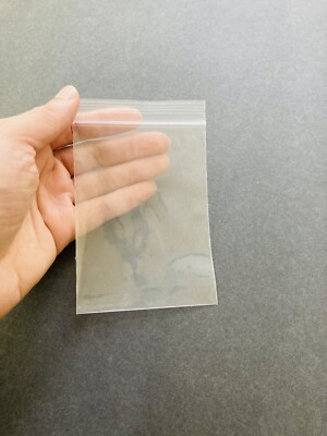 Clear Zip Seal 25 PCs Plastic 2Mil 7x11 Cm Jewelry Ziplock Bag