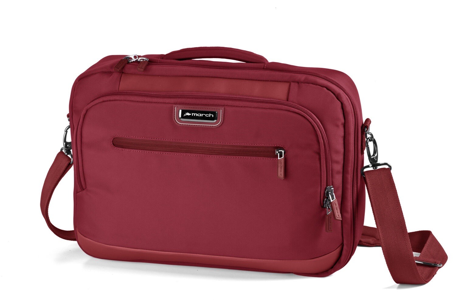 March15 take a‘way 15“ 3in1 Rucksack Laptoptasche 42cm Red Rot Nylon Business