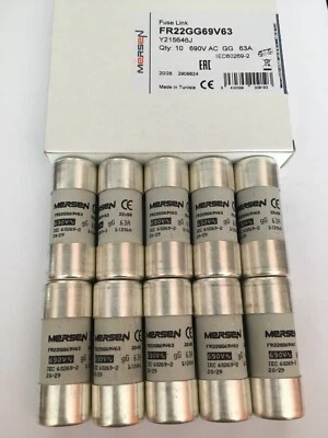 FR22GG69V63 63A Mersen Ferraz Shawmut Y215646 Fuse JPSF764 Qty of 1/5/10 VAT Inv