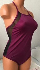 New PINK Victoria's Secret Small-One piece Dark Magenta Swimsuit 2898