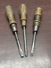 Vintage Wood Handle Screwdriver Lot of 3 Flathead, And Phillips — photo 7