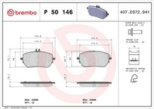 BREMBO BREMSBELÄGE MERCEDES-BENZ A-KLASSE V177 W177 B-KLASSE W247 CLA C118 X118