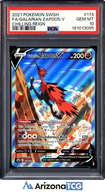 Galarian Zapdos V #174 (Chilling Reign (2021))