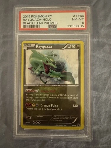 Rayquaza Holo XY64 2015 Black Star Promos Series PSA 8