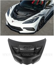 For 20-up Corvette C8 Zr1 Matte Black Front Bumper Vented Extractor Hood For 20-up Corvette C8 Zr1 Matte Black Front Bumper Vented Extractor Hood