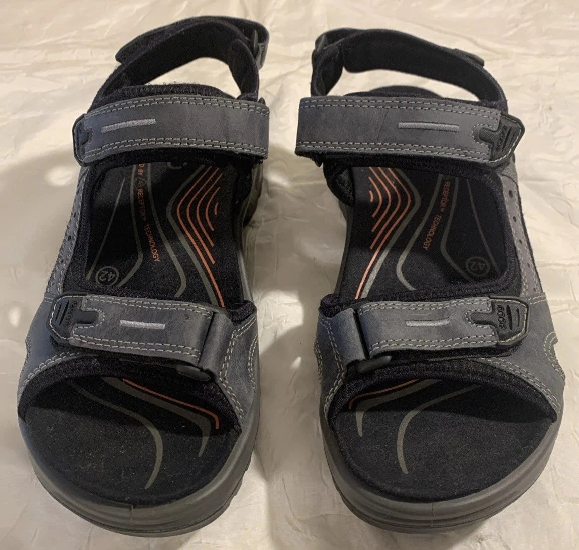 Ecco Yucatan Offroad Sandali Uomo EU 42 US 8 8 5 Cinturino Nero Grigio 069564