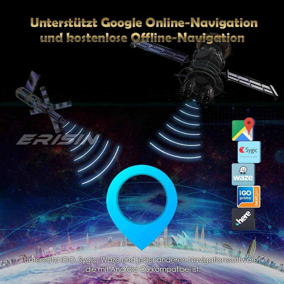 8.8" Android 14 Autoradio GPS 4G BMW 3er E90 E91 E92 E93 5er E60 E61 E63 E64 CCC - Bild 2 von 4