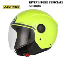 Casco Acerbis Brezza 22.06 Giallo Fluo Moto Scooter Mis. 55 Roma