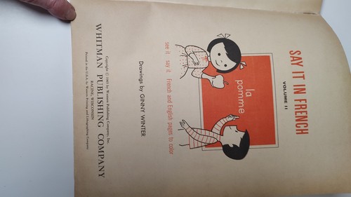 1965 Say it in French Whitman Learning Activity Book - Picture 2 of 9
