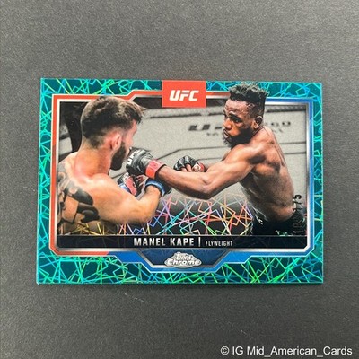 2025 Topps Chrome UFC #58 Manel Kape Teal Lazer Refractor /175