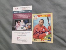 DAVE PARKER 1987 Topps # 600 autographed signed card REDS 87 JSA HOF DECEASED