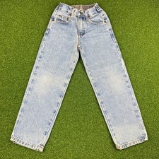 Vintage Trails Jeans Girls Light Wash Denim Straight Leg Jeans Sz 6X