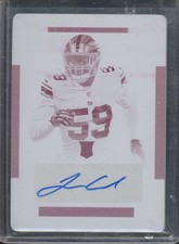 2018 National Treasures LORENZO CARTER #123 RC Magenta Printing Plate Auto 1/1