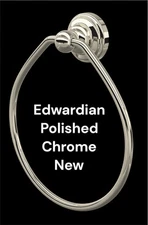 Perrin & Rowe U.6935PC 6 1/2 Towel Ring Bathroom Holder Polished Chrome 6934 NOS