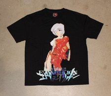 Neon Genesis Evangelion Rei Ayanami Rare Vintage Graphic T-Shirt Size M