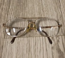 Advantage Eyeglass Frames Eyewear NM 403 Gold Tone Metal Aviator Vintage Korea
