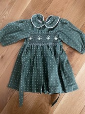 Vintage dress, Hand Smocked, Peter Pan Collar 2T. 100% Cotton